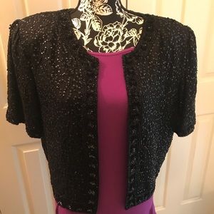 Black sequin jacket xl  classic sparkles